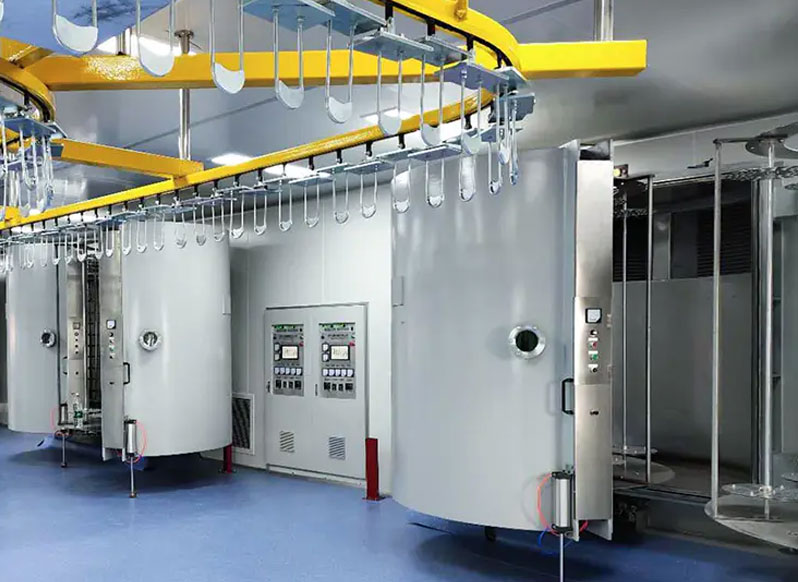 Horizontal Metallizing Coating Machine For Plastic Products